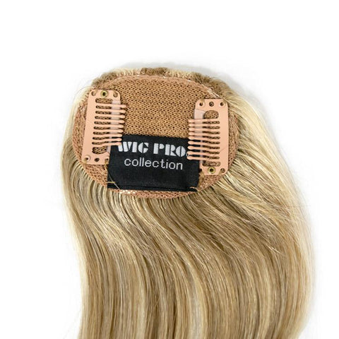 Human Hair Topper With 2 Clips WigUSA